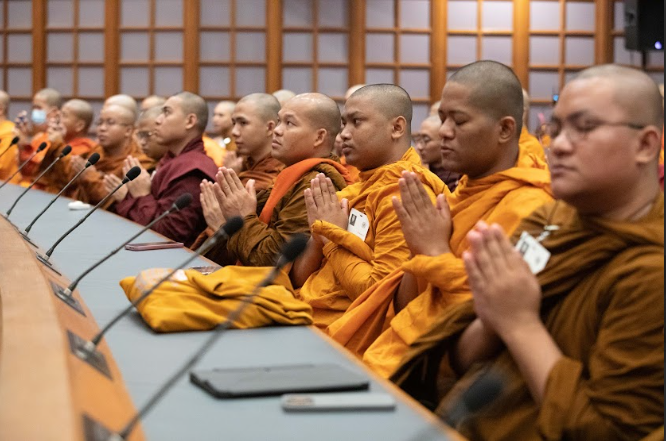 vifindia's tweet photo. Moments of Samvad IV: Global Hindu-Buddhist Initiative for #ConflictAvoidance and #EnvironmentConsciousness - The #AsianCentury of #Dharma #Dhamma, a Call for #UniversalResponsibility and #Interdependent Sustainability
@PMOIndia
@narendramodi
@sgurumurthy

#SamvadIV #HinduBuddhistDialogue #Dialogue #Peace #UNCCBangkok #Thailand