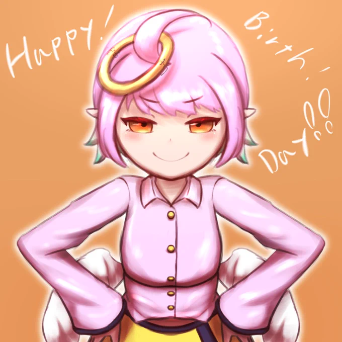 誕生日が並んでる三人(わがしやさん、まゆでこさん、ジールさん)描きました