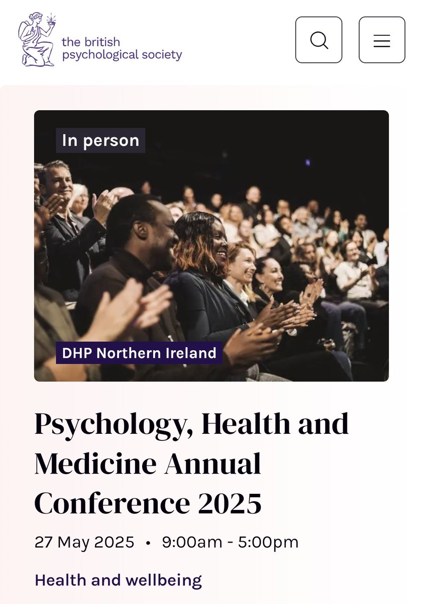DHPNI's tweet image. Don't forget to submit your abstract for the Psychology Health and Medicine Conference by Feb 27th! ➡️ bit.ly/4fNFUD7 @PSI_DHP @NIBPS @lisa