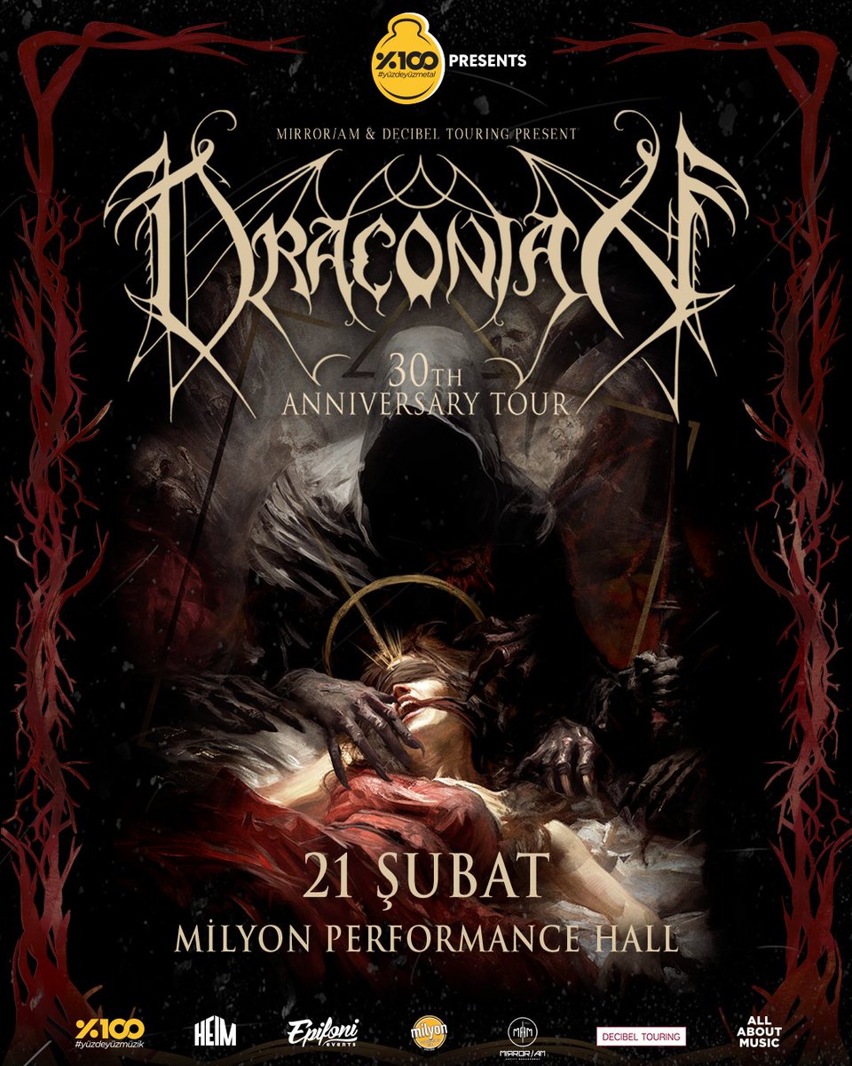 Draconian, Ankara'da! Atmosferik, melodik ve duyusal tarzıyla İsveç'li metal grubu Draconian, 21 Şubat Cuma akşamı Milyon Performance Hall sahnesine konuk oluyor! Akıllara kazınacak gece çok yakında! Alarmını kurmayı unutma, avantajlı biletleri kaçırma! 👇🏻bubilet.com.tr/ankara/etkinli…