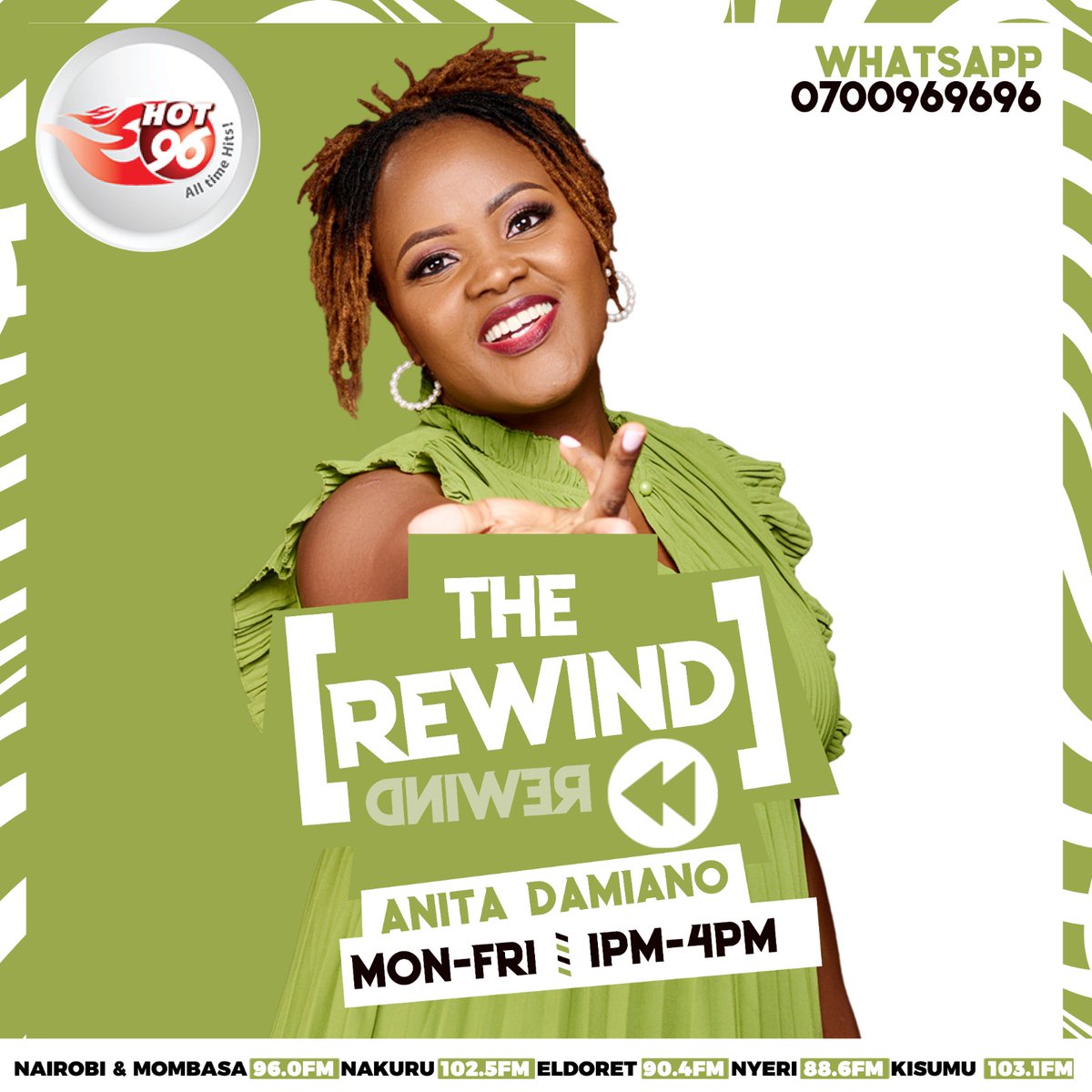Hot_96Kenya's tweet photo. The lovely @MbuyaDamiano is now live on your radio! 🔥🔥 

What are you having for lunch?

#TheRewind https://t.co/0JgPAY4pIX