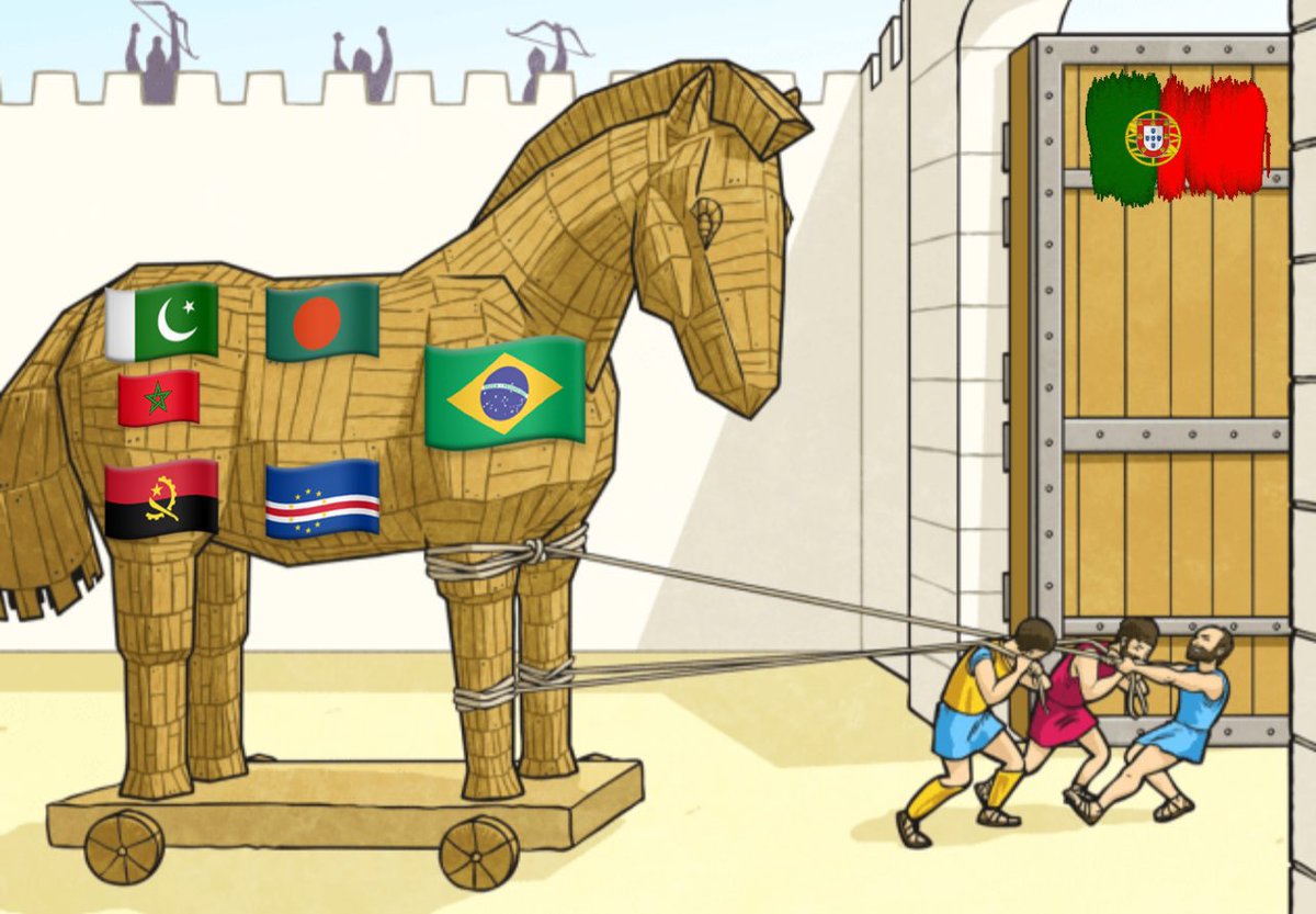 Isto retrata o que está a acontecer neste momento em Portugal, se as elites não soubessem o caos que estão a importar para Portugal.