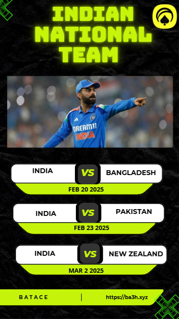 Batace_vip88's tweet photo. We are keeping the schedule for the Indian national team at the Champions Trophy 2025!

Which game seems the most difficult? 🤔

🔥 — Bangladesh
🏏 — Pakistan  
❤️ — New Zealand
follow Batace on all our platforms! Stay updated, You can also contact us 📲 Telegram : @Batace_amari https://t.co/VYTGThEdLv