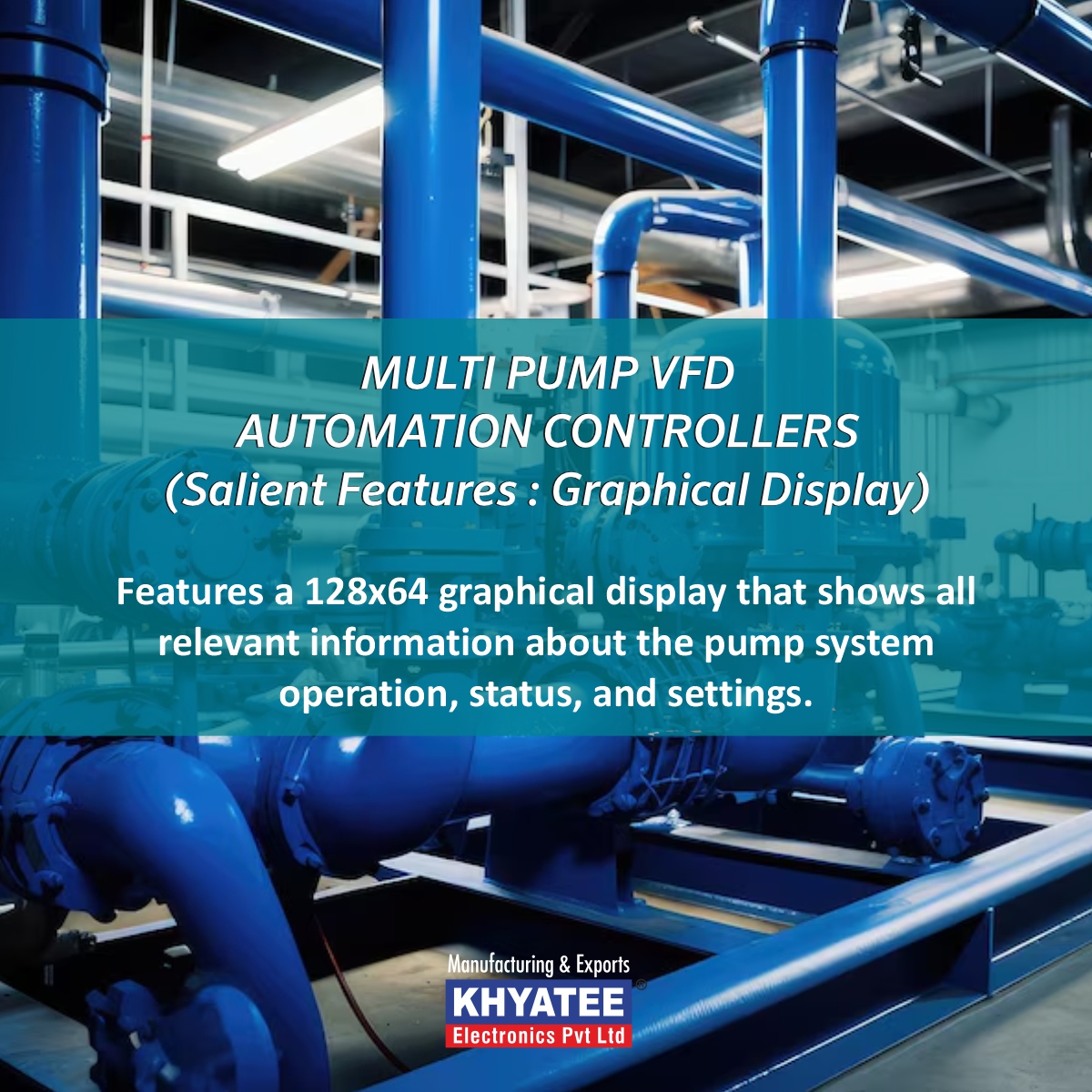 Khyatee1995's tweet image. Boost efficiency with our Multi-Pump VFD Automation! 
✅ Wide voltage range (250-480V)
✅ Graphical display (128x64)
✅ Easy 4-key interface 
✅ Emergency off switch 
Optimize your pumping system with Khyatee Electronics!
🌐khyatee.in
#VFDController #PumpAutomation