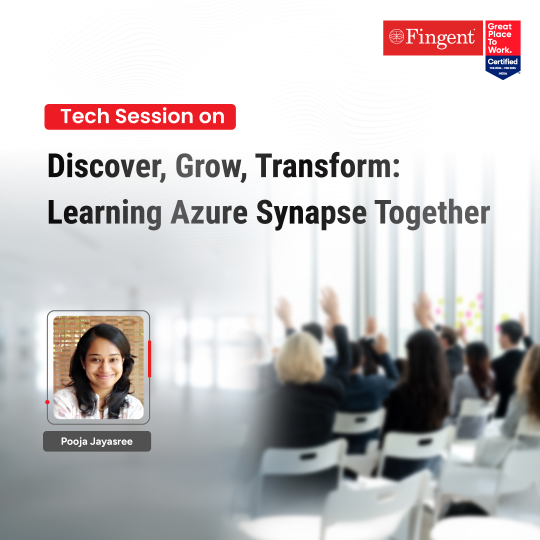 Fingent's tweet image. Fingentites recently explored Azure Synapse, in a hands-on session that shed light on how businesses can leverage Azure Synapse to process vast amounts of data, gain real-time insights, and drive smarter decision-making.

#LearningLaunch #Fingent #AzureSynapse