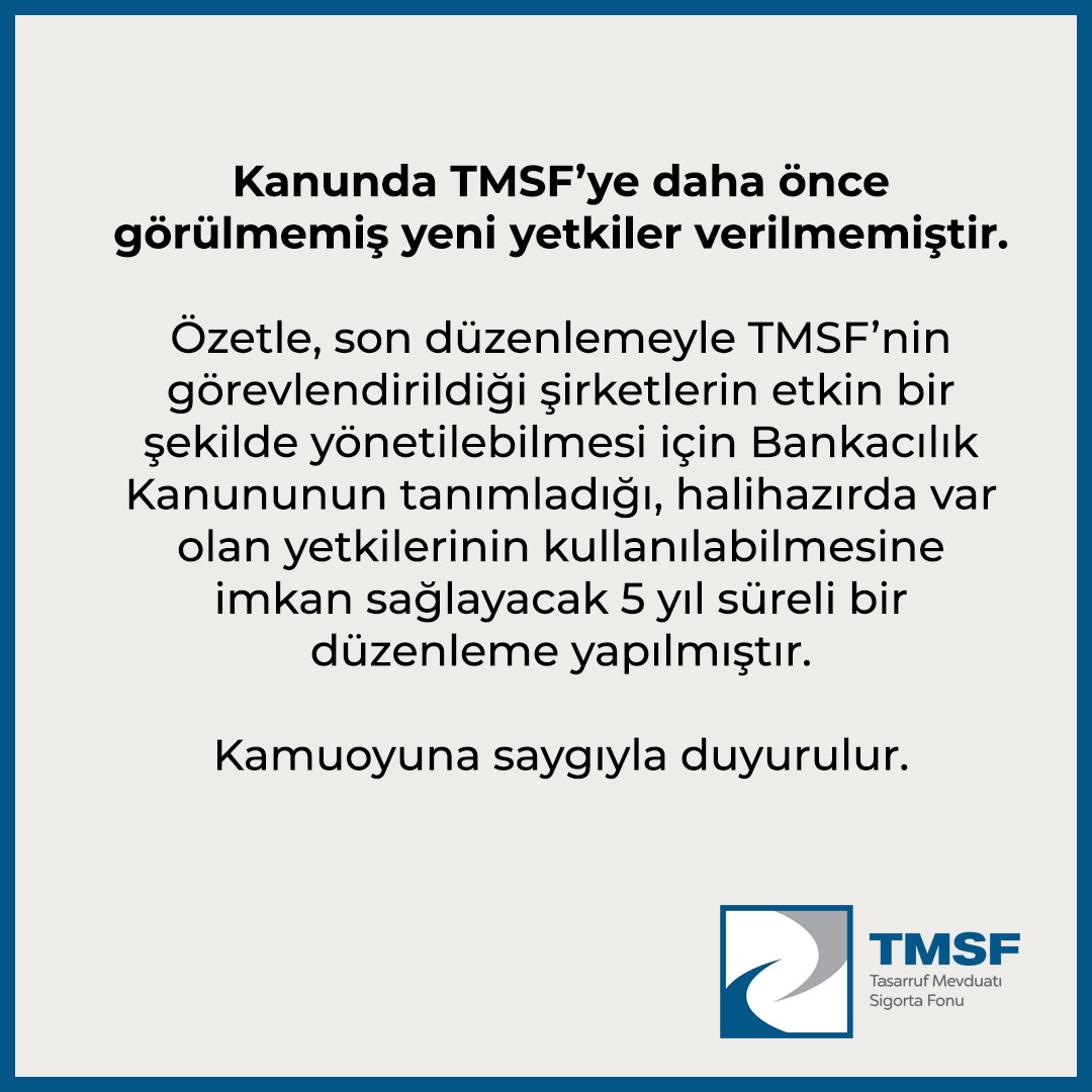 Kayyımlık Yetkileriyle İlgili İddialara İlişkin Basın Açıklaması tmsf.org.tr/tr/Basin/List/…