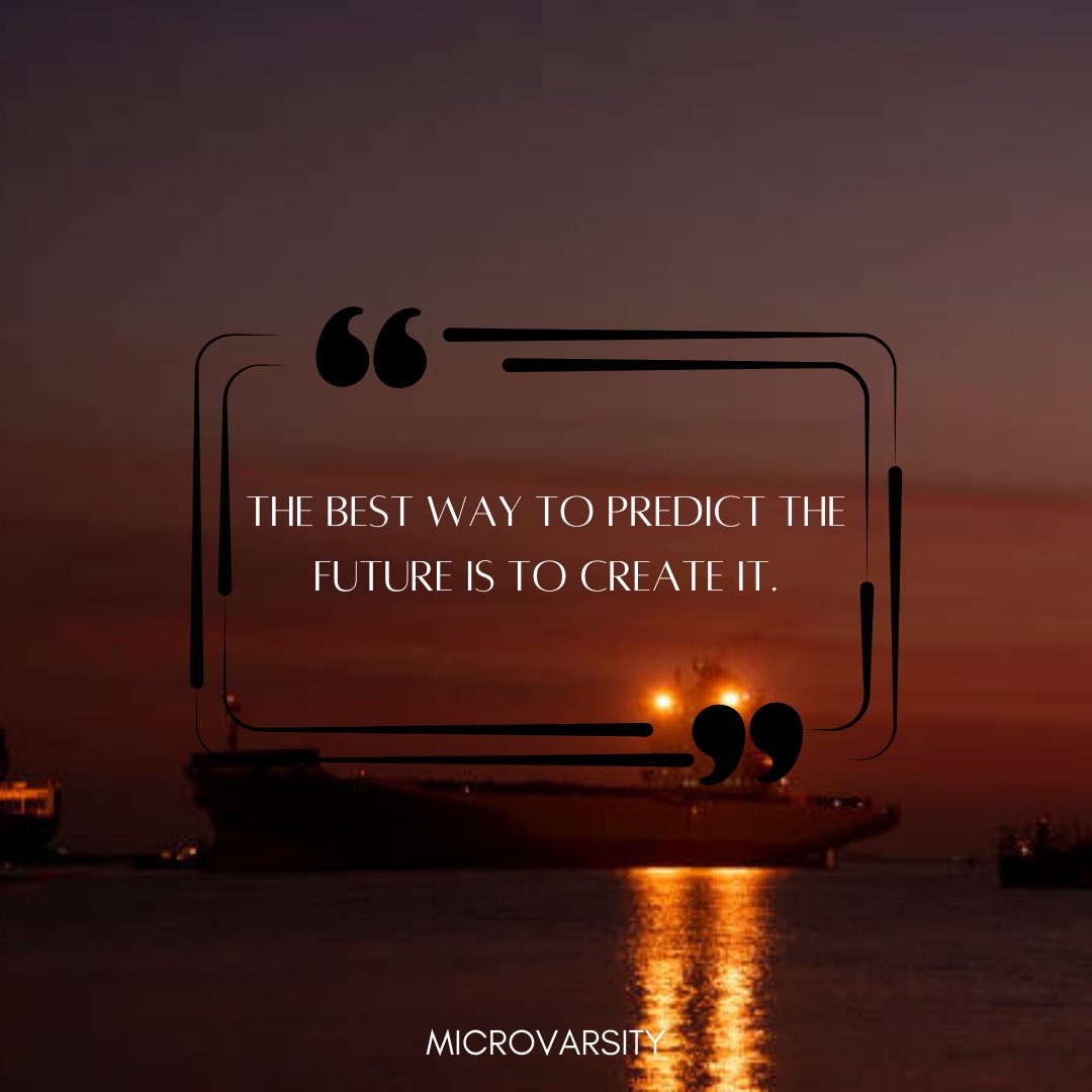 microvarsity's tweet photo. The best way to predict the future is to create it!

Your export dreams won’t happen by accident!
Take action today! 

#Microvarsity #META #ExportMindset #TradeSuccess #GlobalOpportunities https://t.co/gnAy96jC5b