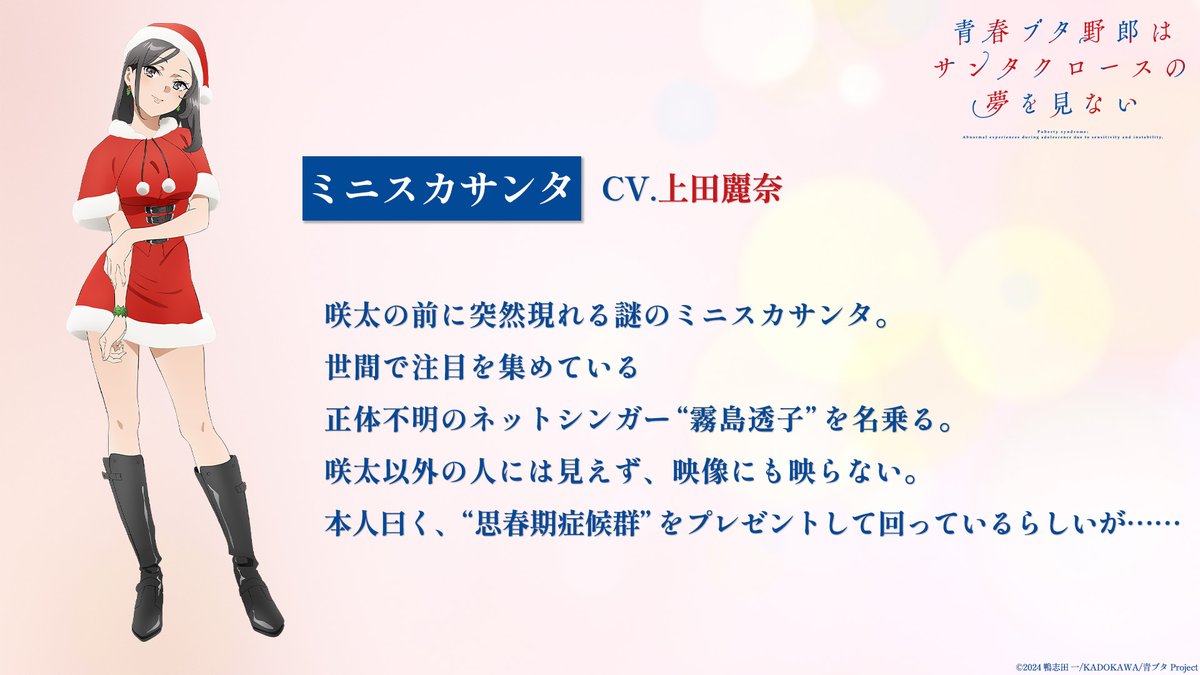 ◤￣￣￣￣￣￣￣￣￣ キャラクター情報 ______◢ ミニスカサンタ (CV