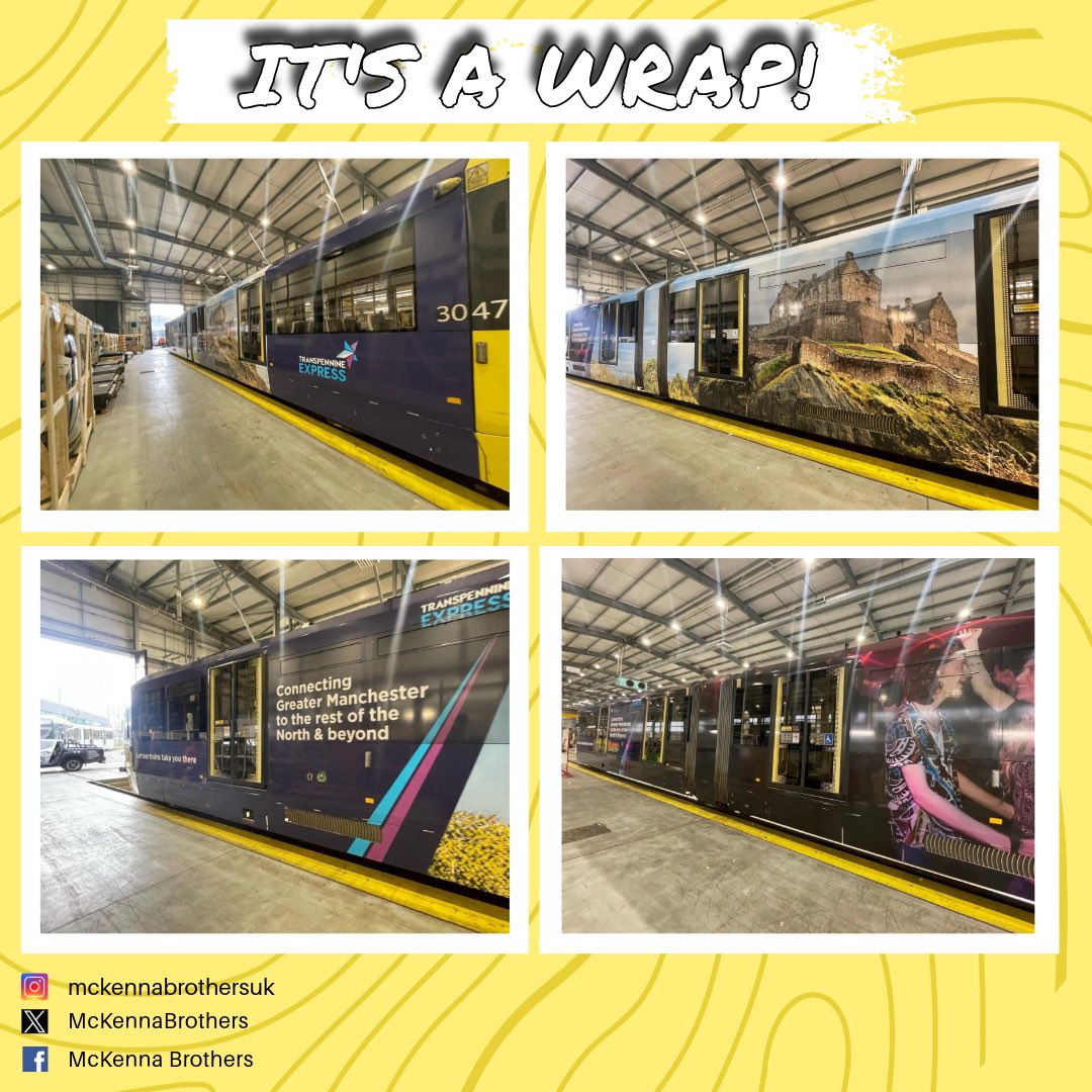 Tram adventures await, hop on! 😁

Checkout this fantastic Metrolink tram wrap by team Mckenna Brothers on behalf of Transport For Greater Manchester! 🙌🏻