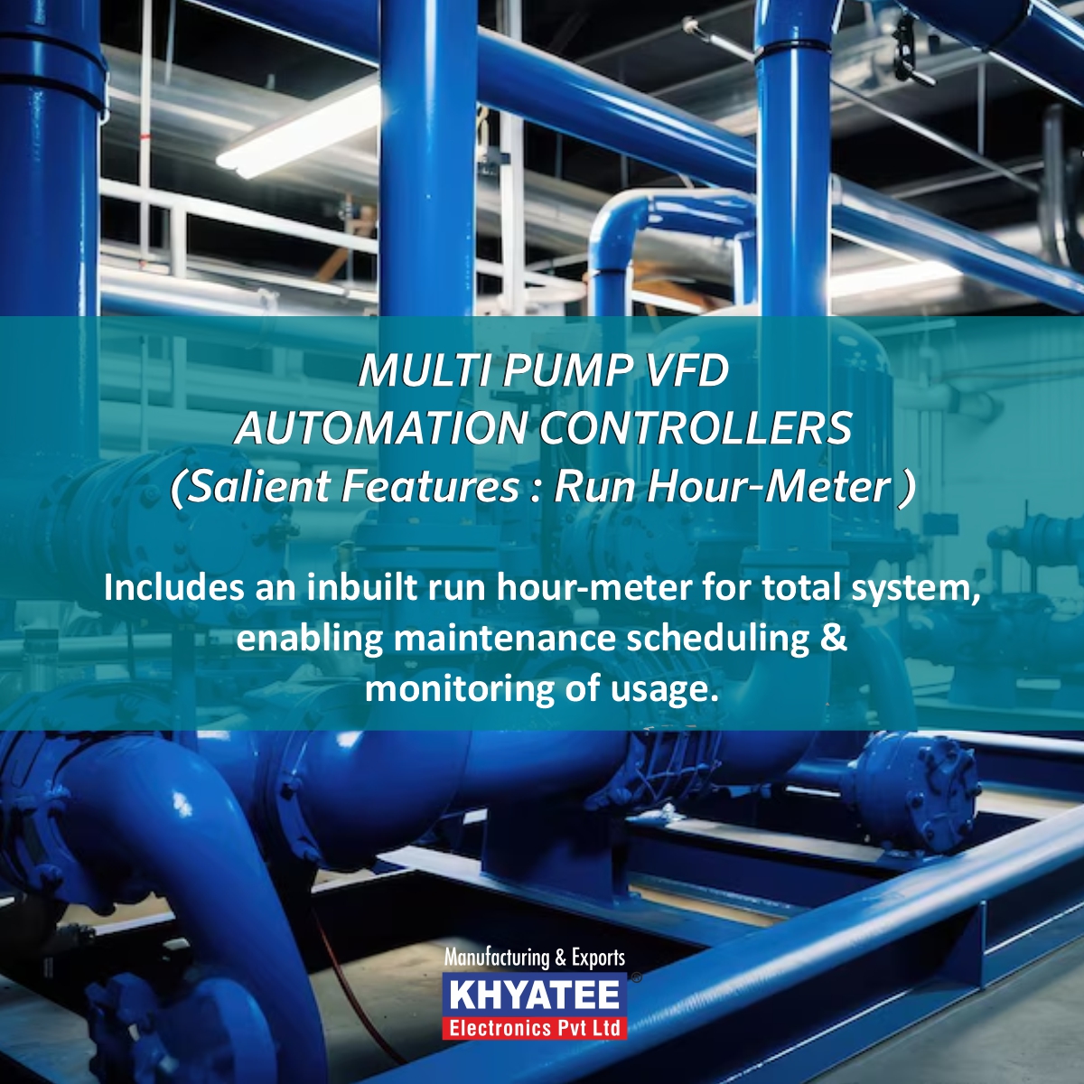 Khyatee1995's tweet image. Boost efficiency with our Multi-Pump VFD Automation!
✅ Wide voltage range (250-480V)
✅ Graphical display (128x64) 
✅ Easy 4-key interface 
✅ Emergency off switch
Optimize your pumping system with Khyatee Electronics!
🌐 khyatee.in
#VFDController #PumpAutomation