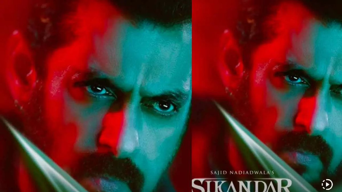 Navya744's tweet photo. On Sajid Nadiadwala’s birthday, the motion poster of Salman Khan’s much-awaited film Sikandar has been unveiled. Fans are eagerly waiting for the full movie after the teaser and previous poster. #Sikandar

For more visit here: https://t.co/2814WF5our https://t.co/eZeWN7ZnAE