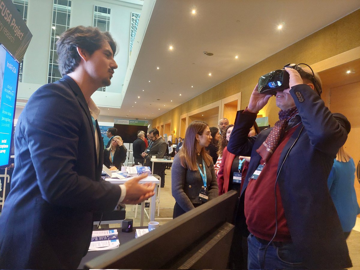 What are citizens' perceptions of visual pollution from drones under different scenarios? This is a key factor explored by our VR experiments  currently being demonstrated by  <a href="/ISCTEIUL/">Iscte - Instituto Universitário de Lisboa</a> at #SJUAnnual25. Come to Booth 30 to see! <a href="/FutureNeedsEU/">Future Needs</a> <a href="/SESAR_JU/">SESAR JU🇪🇺✈️</a>