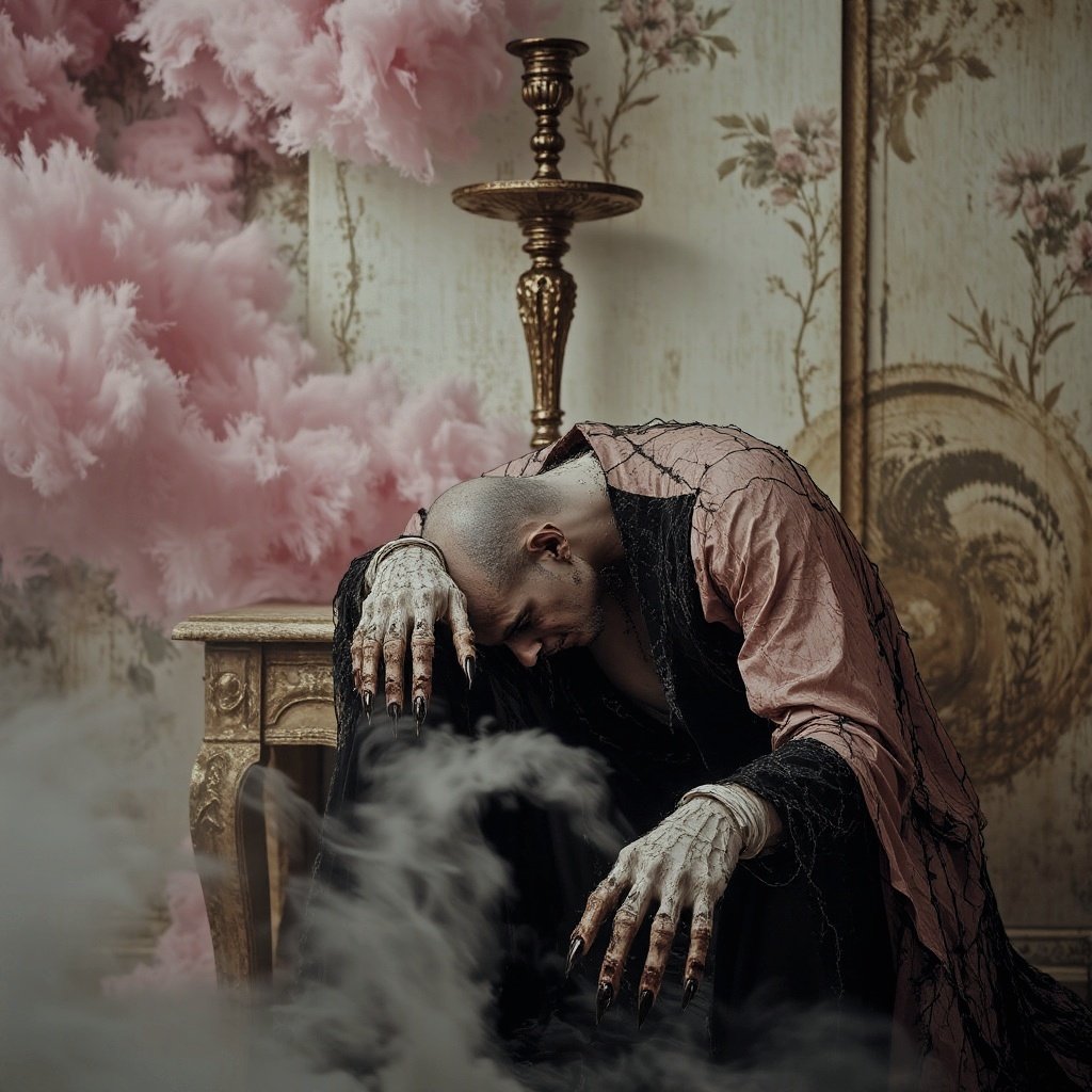 Vampire Dilemmas

#darkfantasy #dark #darkart  #surrealism #surreal #surrealart #AIart #wierdart #AIphotography #mixmedia #Whimsical