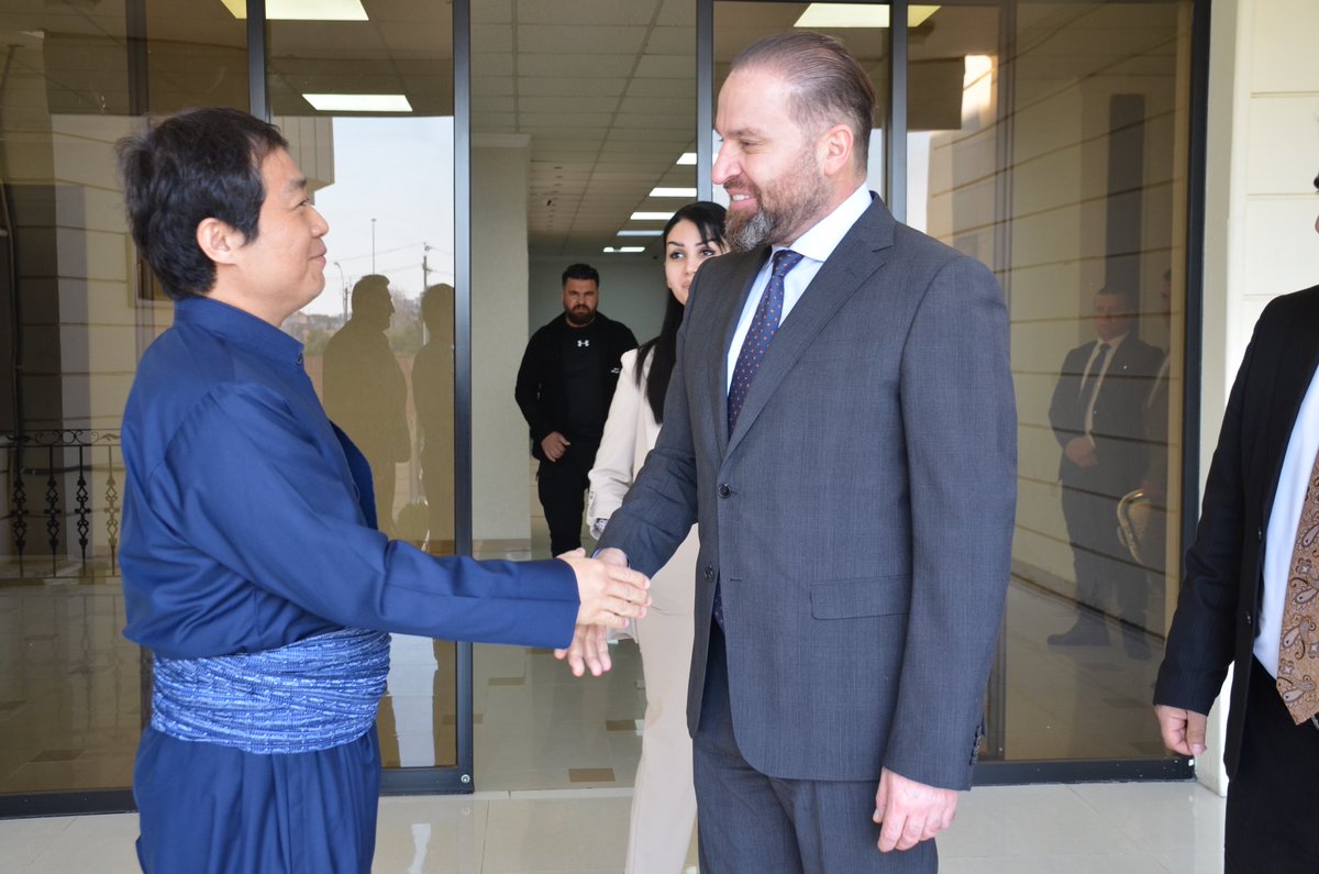 A pleasure to meet with Kim Seokberm, Rep. of KOICA Erbil, as he concludes his tenure. I thanked him for his dedication &amp; KOICA’s invaluable contributions to education, healthcare, digital gov.  and vocational training in KRI. Wishing him continued success in his future endeavors
