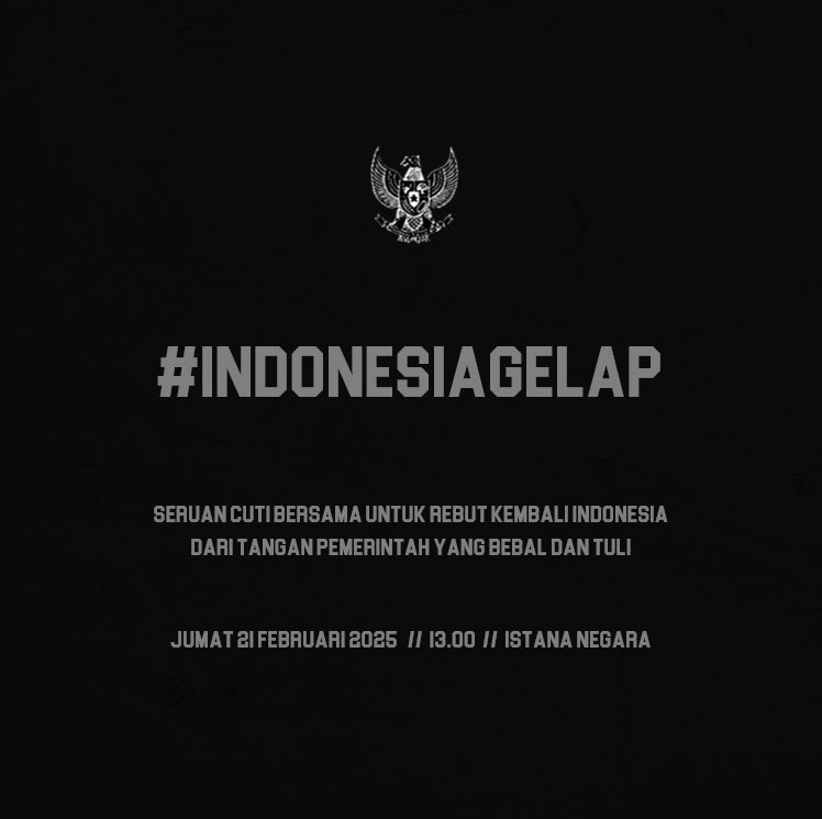 #IndonesiaGelap