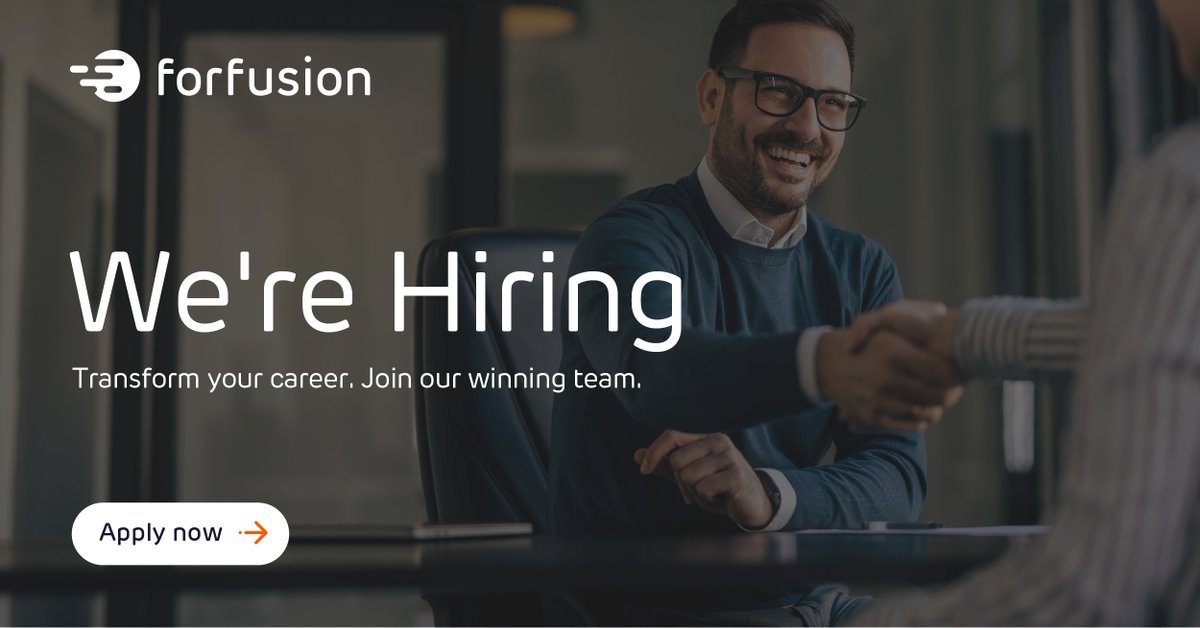 Want to join the team here at #Forfusion?

We have a range of different roles based in the #NorthEast. 📣

Interested? Click the link for more info 👉🏽 zurl.co/7M6qg

#hiring #careers #IT