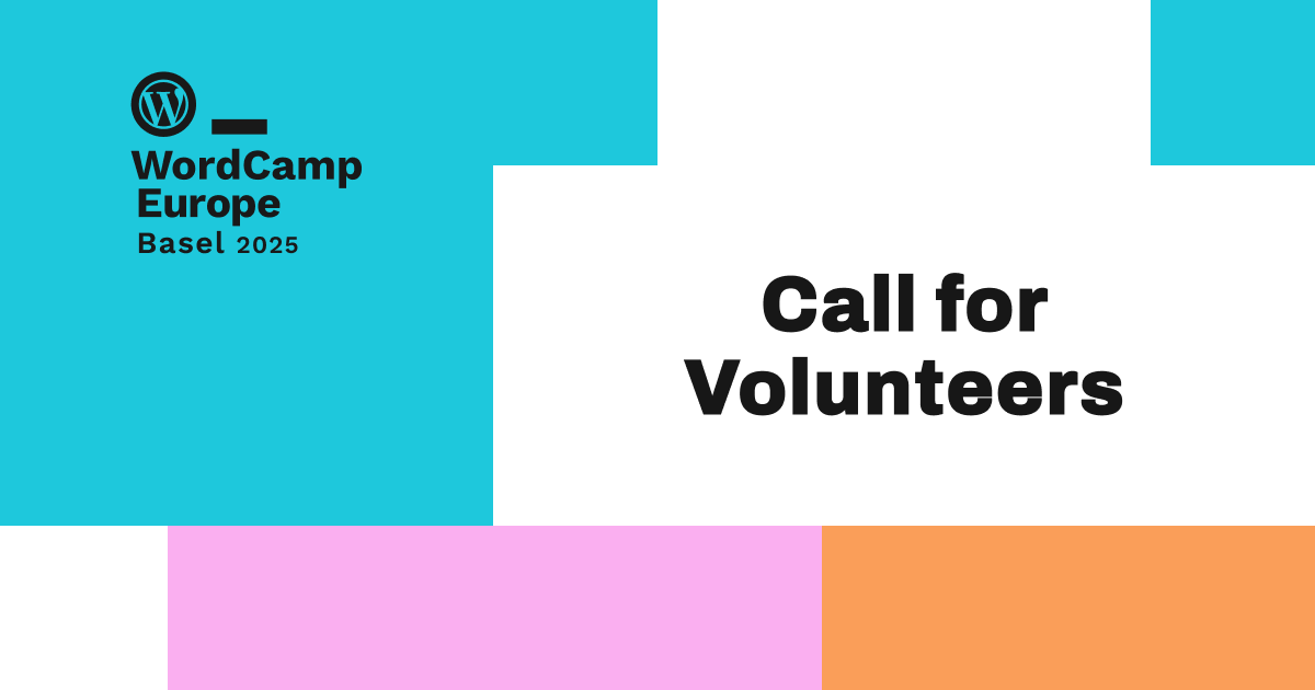 Call for Volunteers is now open! Make #WordCamp Europe 2025 unforgettable! Find out more and apply now! 
#Basel #WordPress #WCEU2025 
bit.ly/4gOuvDv