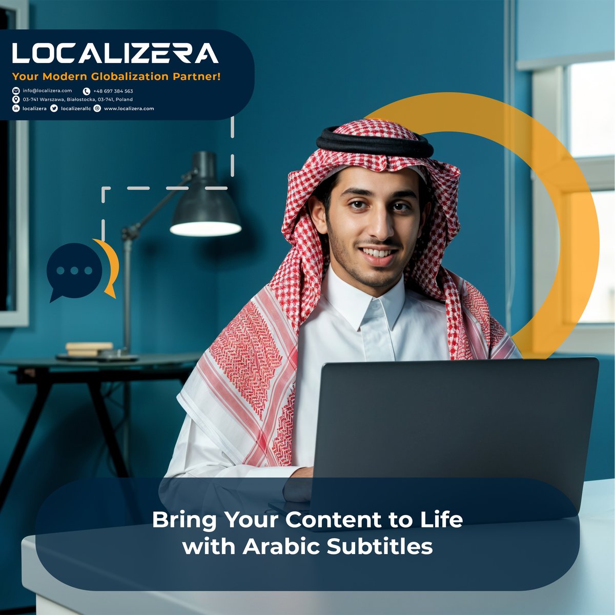 localizerallc's tweet image. 🎥 Expand your audience with flawless Arabic subtitles!
Localizera delivers precision and cultural accuracy for videos that connect globally.
💬 Start subtitling today!
localizera.com/arabic-subtitl…
#ArabicSubtitling #Localizera