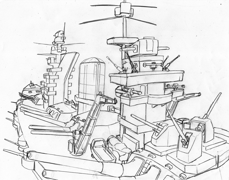 あと、途中段階の絵をあげて、ここがどうなってるのか判らん! と具体的に示すことで助言を得られる可能性がありますよね。ガングートやタイガーの際、大いに助けられました。 