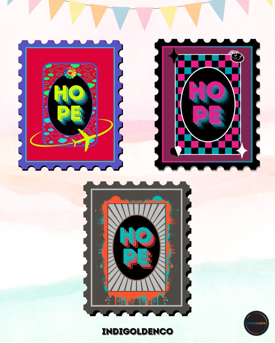 indigoldenco's tweet photo. Happy Birthday Hobi! Our birthday art series for 2025 - stamps! Inspired by our sunshine's solo albums. Love you Hoseok 🎂🎉💜

#HappyBirthdayjhope #JHOPEDAY #HOBIDAY #btsfanart #btsarmy https://t.co/8le05qPATN