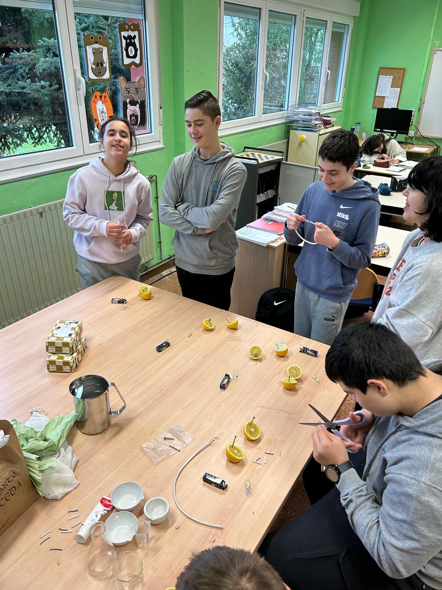 Una batería o pila de limón es uno de los experimentos científicos que más se llevan a cabo en centros educativos en todo el mundo y pone de manifiesto el funcionamiento básico de una célula electroquímica. #escuelapublicarural #trabajoporproyectos