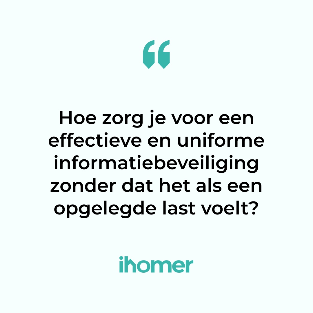 Een 𝘂𝗻𝗶𝗳𝗼𝗿𝗺 𝗜𝗦𝗠𝗦 implementeren in een zelfsturende organisatie zonder managementlagen? Een uitdaging! Bij ihomer vonden we de balans tussen autonomie en een beveiligingsproces dat iedereen omarmt. Hoe wij dit deden? Lees ons nieuwste blog: ihomer.nl/blog-iso-27001