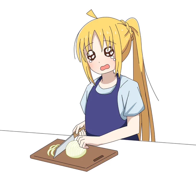 玉ねぎを切る虹夏ちゃん(再掲)#ぼっち・ざ・ろっく 
