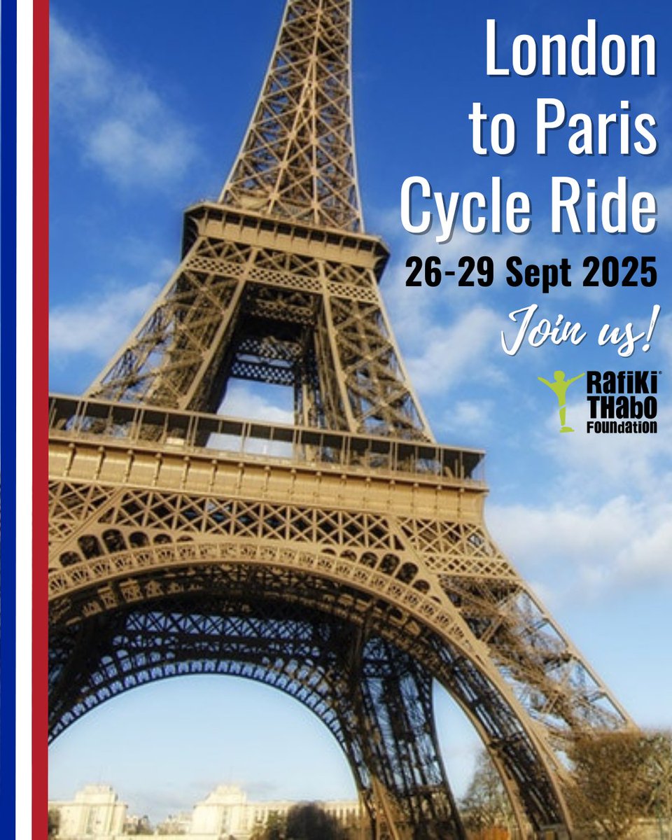 RafikiThabo's tweet photo. Director Janetβs mission to cycle from London to Paris is gaining momentum!! To join her for this epic adventure sign up by 1st March! πhttps://t.co/3VGKL3i0xR
#LondonToParis #cycling #cycling #fundraising #CycleForCharity #MakeADifference #CycleForACause #JoinTheRide https://t.co/eV79auCFbB