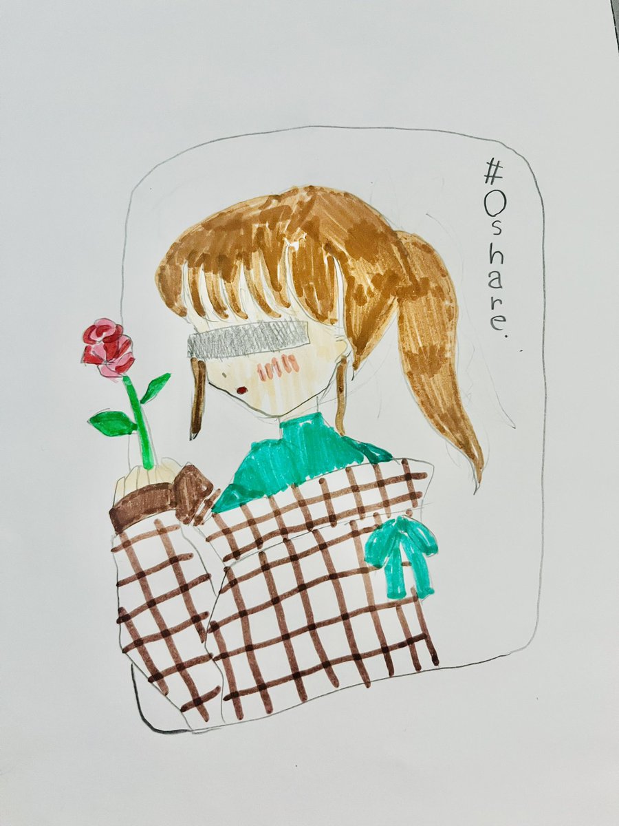 shiiimo_momomo's tweet photo. なんとなくメッセージ性をかんじる
長女の最新作。
あえて目線がないのがいいんでない?
#Oshare
#お気に入りの塗り絵を参考にしたらしい https://t.co/LCRJuepUJ2