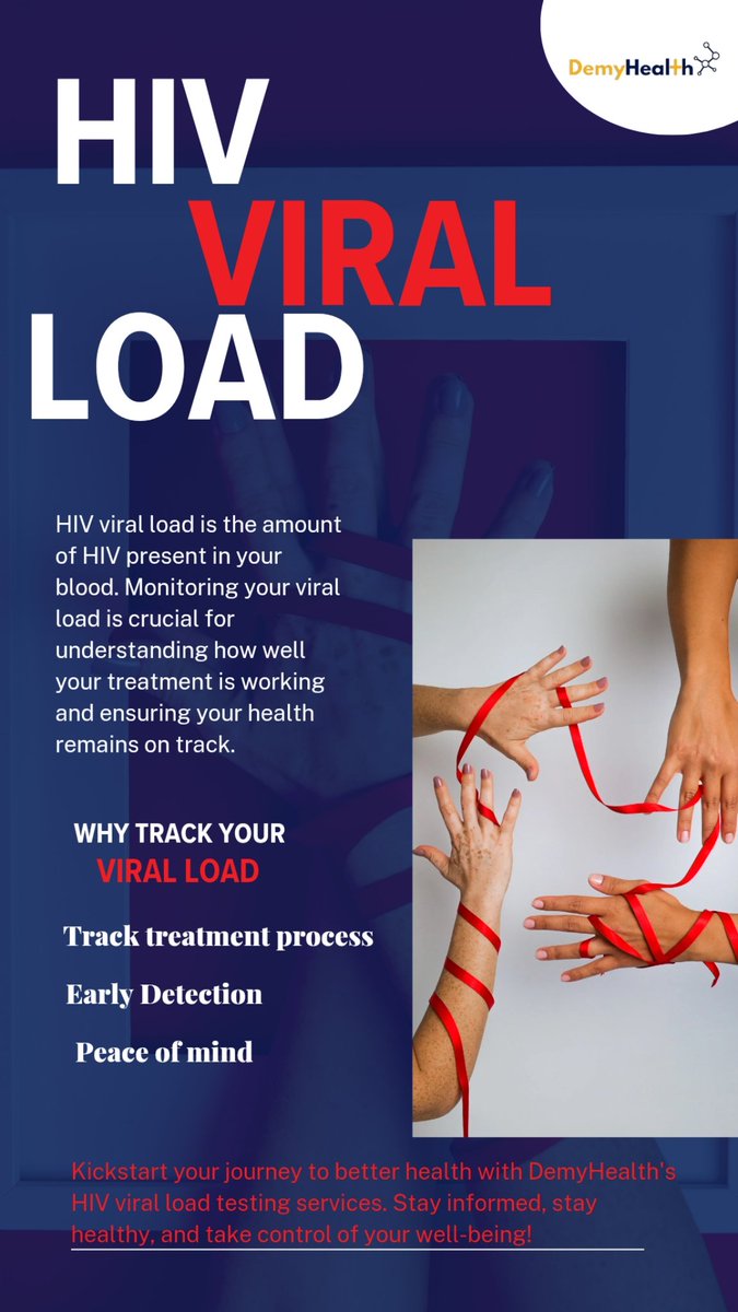 DEMYHEALTH's tweet image. Managing HIV Health with DemyHealth

At DemyHealth,we're committed to helping you manage your HIV effectively.Regular viral load tests are crucial to monitor your treatment and ensure your viral load remains low or undetectable. 

#HIVCare #ViralLoadTesting #DemyHealth #healthy