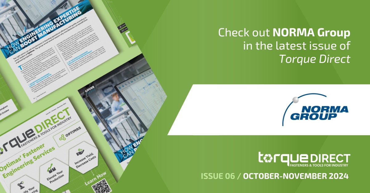 🚀 NORMA Group is investing in new assembly lines and upgraded equipment to fulfill a major contract, supplying battery thermal management components for various electric vehicle models.

Read more in Torque Direct's latest issue: loom.ly/ehdLf7E #EV #Manufacturing