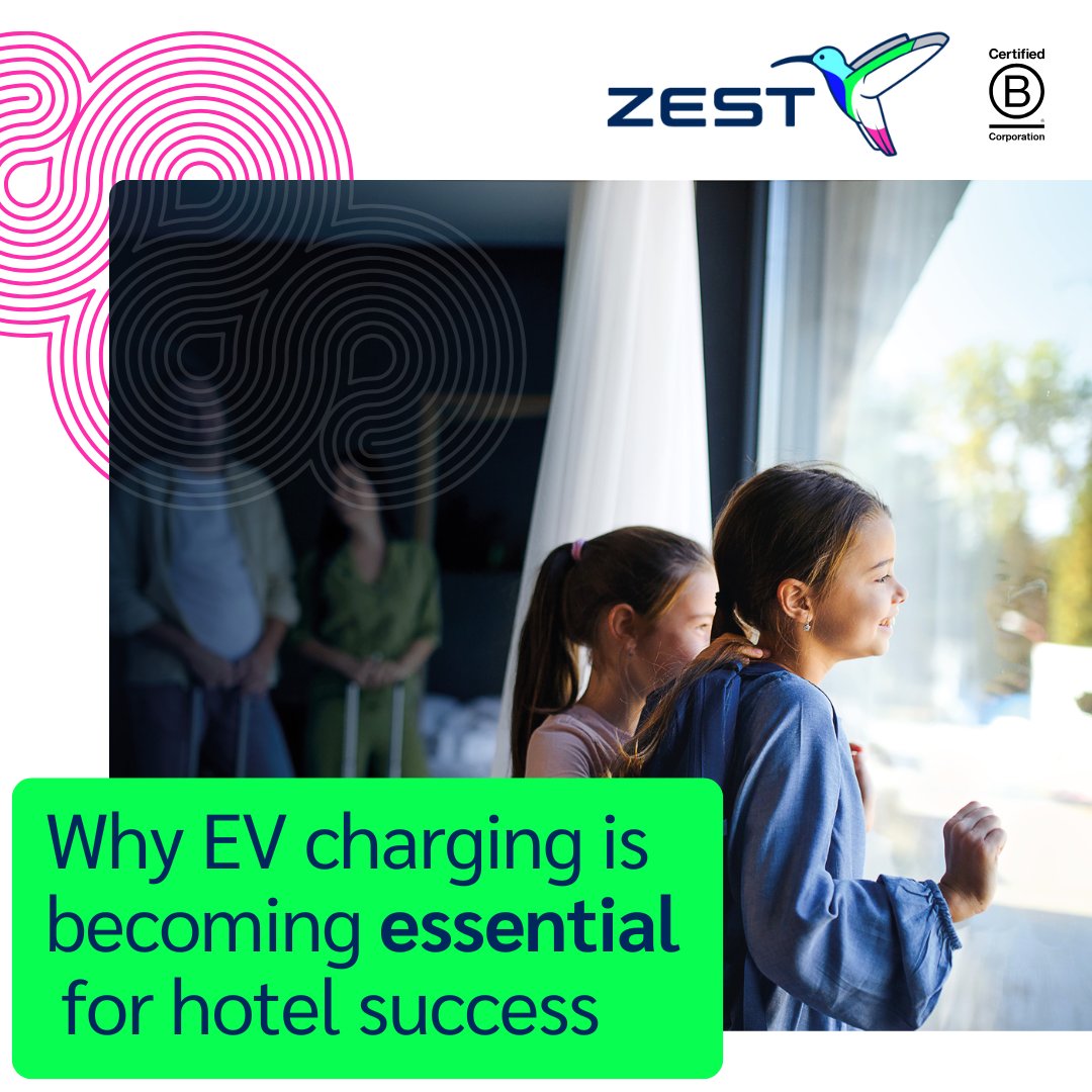 #EVDrivers are planning their stays around charging availability - does your hotel meet their needs? Hotels that provide charge points can gain a competitive edge, attract more guests, and unlock new revenue streams ➡️  zest.uk.com/news/why-ev-ch… 

#Hotels #Hospitality