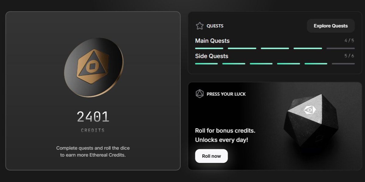 HunterInWeb's tweet photo. Magic Newton Raised $83 Millions Funding!🔥

Cost: 0$
Potential: 266$+

Go To HERE: https://t.co/VykGyT2PfP

• Sign up with Email - Connect wallet
• Click on "Explore Quests" - Complete tasks
• Role dice every 24h for more credits. https://t.co/hpIBhNddlt