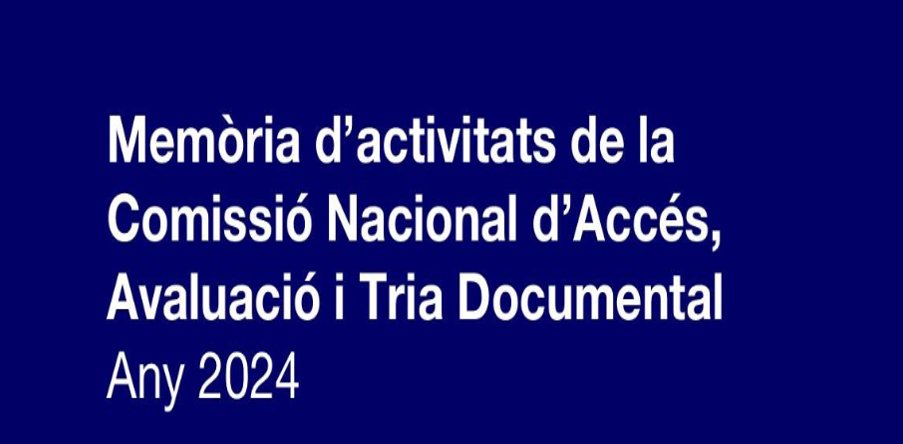 Publicada la Memòria de la CNAATD 2024. 

Destaquem el fort increment d'arxius que apliquen TAAD (173) i la consolidació de la disposició de documentació electrònica

ℹ️
 cultura.gencat.cat/web/.content/d…

<a href="/patrimonigencat/">Patrimoni</a> <a href="/arxiunacional/">Arxiu Nacional</a> <a href="/gaipcat/">GAIP</a> <a href="/apdcat/">Autoritat Catalana de Protecció de Dades</a> <a href="/AAC_GD/">Associació Arxivers</a>