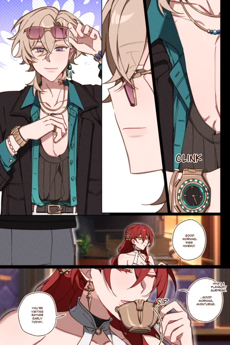 [1/4] aventurine finds out ab stelle's new "roommate" #avenstelle #sunstelle 