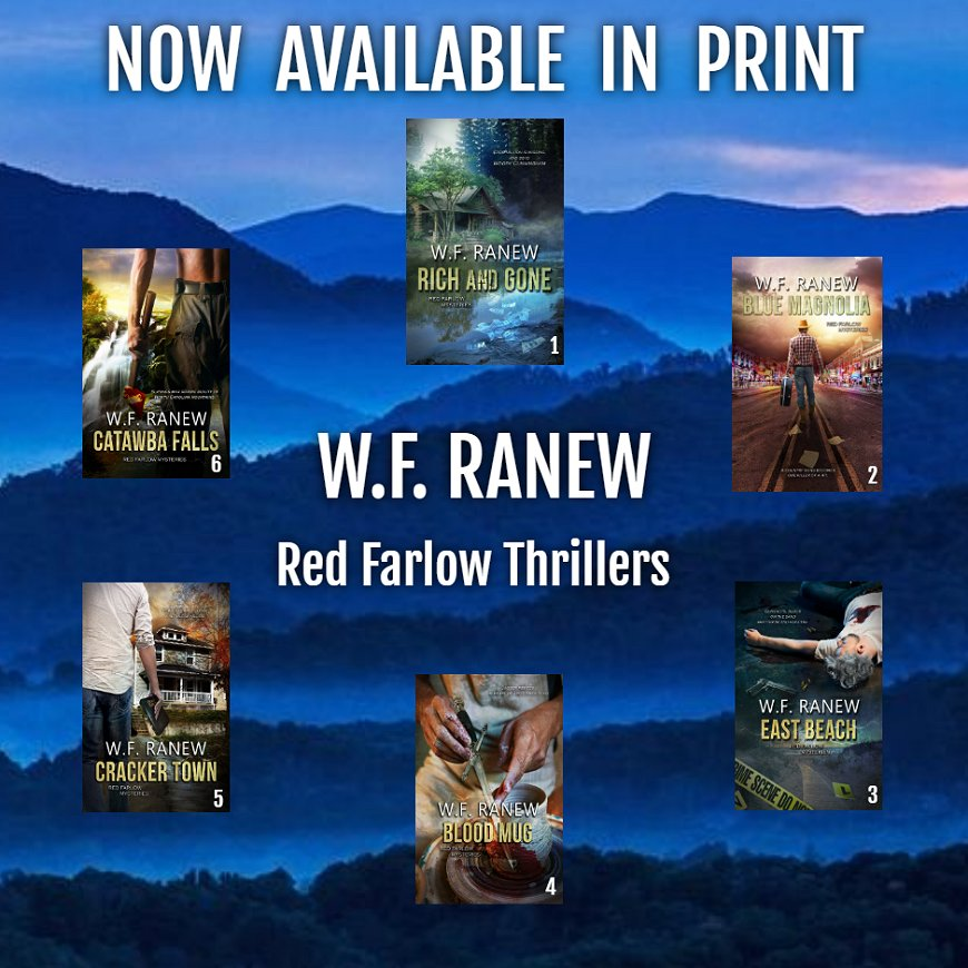 Check out our latest releases in print. The Red Farlow Thrillers series by <a href="/wfranew/">W.F. Ranew</a>.

Red is a former career cop working out of Atlanta, Georgia, now private investigator. He takes cases others won't touch.

More infor: tirpub.com/wfranew

#TirgearrTuesday