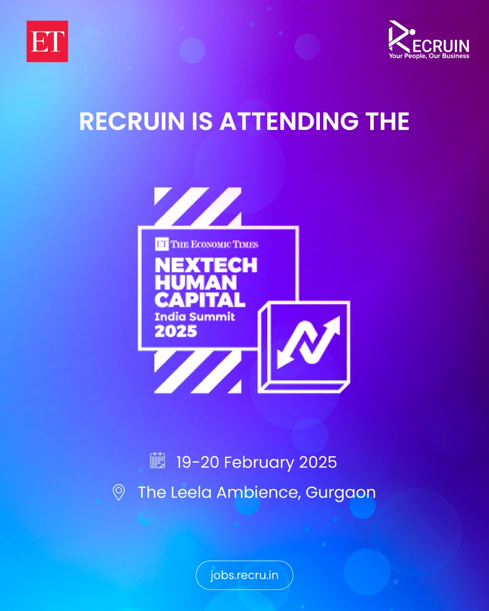 Recruin | Hiring for Web3 (@recru_in) on Twitter photo Exciting News! Recruin is attending the Nextech Human Capital Summit 2025! ๐
<a href="/ETHrWorld/">ET HR World</a>
.
.
.
#etevent #recruinatet #hrtech #futureofrecruitment #networking #newpost Exciting News! Recruin is attending the Nextech Human Capital Summit 2025! ๐
<a href="/ETHrWorld/">ET HR World</a>
.
.
.
#etevent #recruinatet #hrtech #futureofrecruitment #networking #newpost