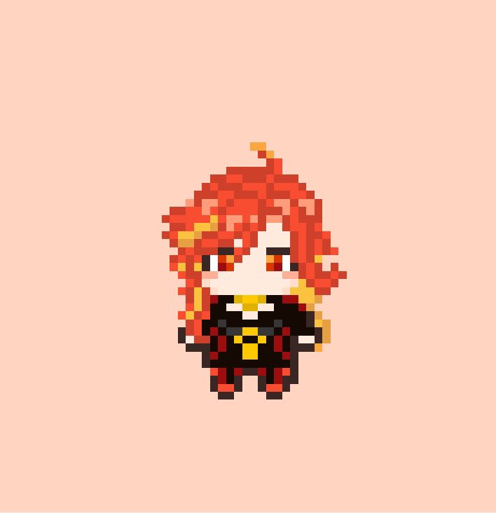Berry_good_yeah's tweet photo. 原神のマーヴィカです( ˙꒳​˙  )
 #ドット絵  #dotpict   #pixelart 
  #原神 https://t.co/eHezPWE1oI