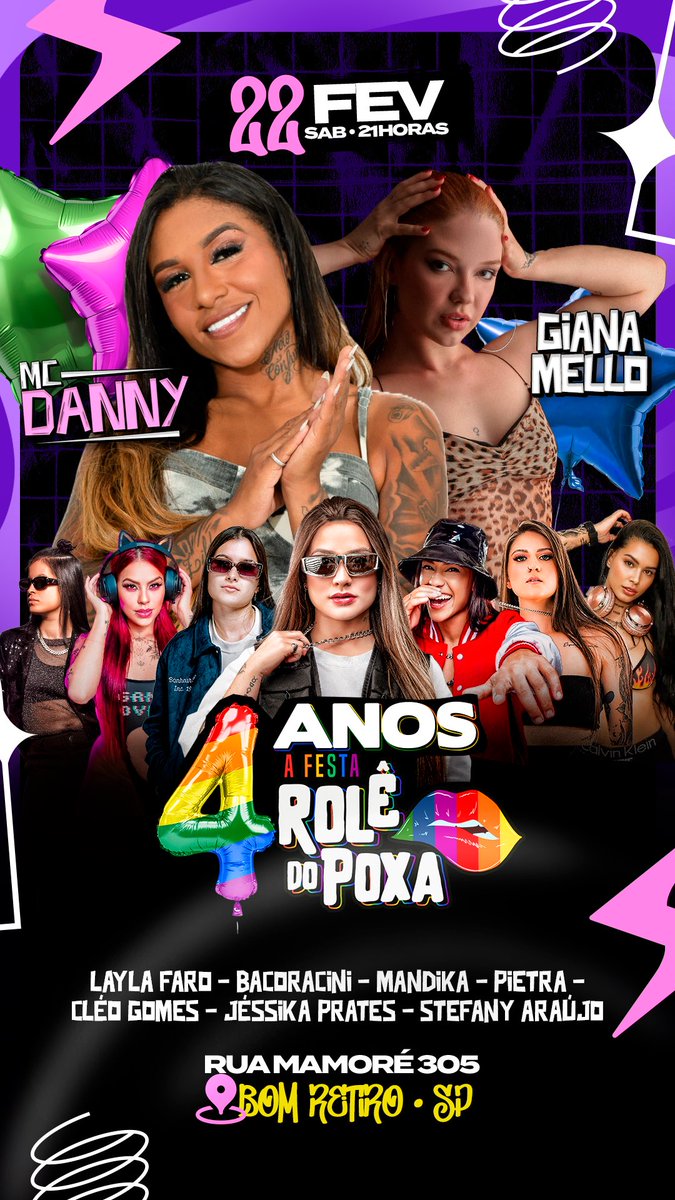 roledopoxa's tweet photo. A festa de 4 anos do rolê do poxa 🏳️‍🌈 https://t.co/fCJhiKl2Pw