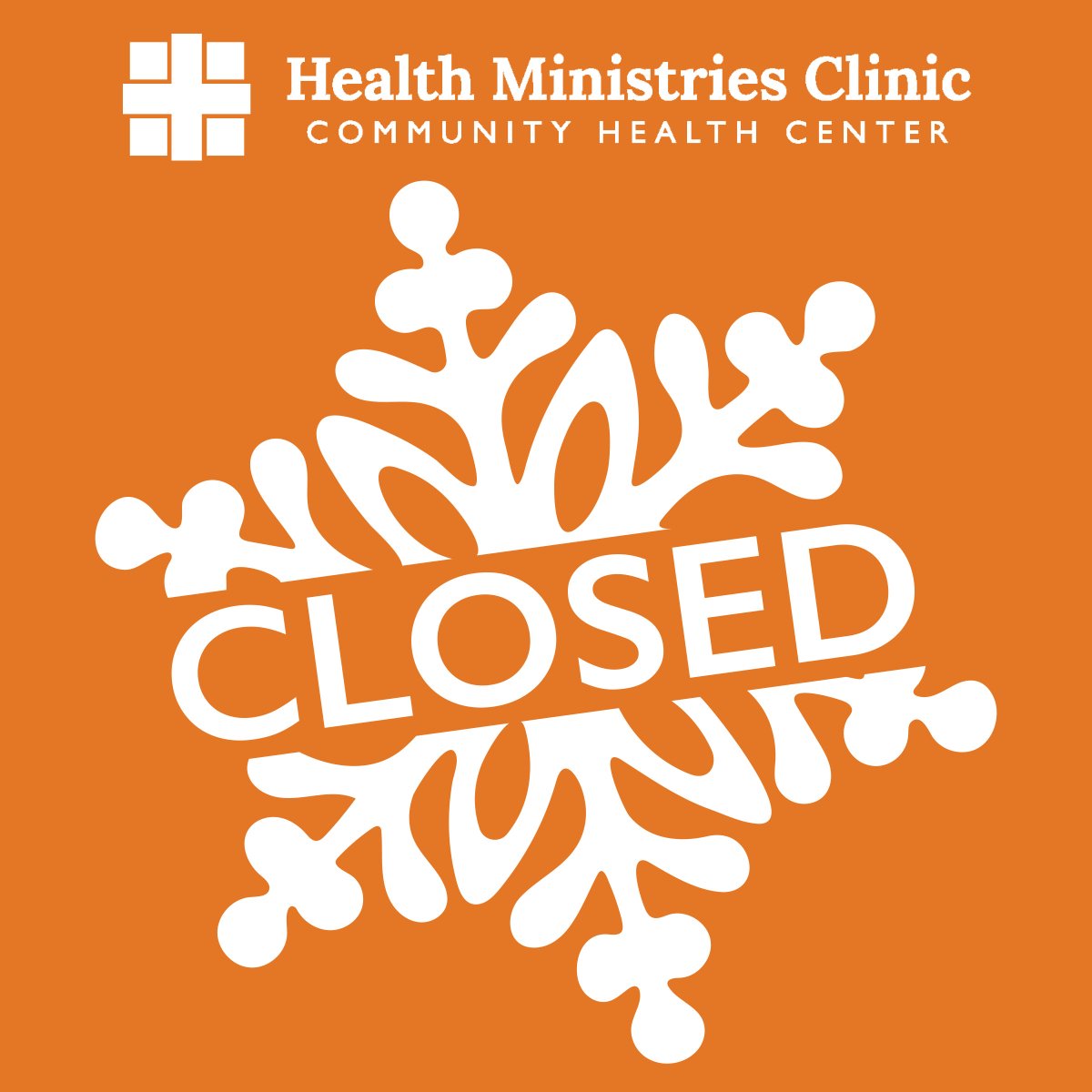 ⚠️🚨 Weather Alert 🚨⚠️
All HMC locations will be CLOSED today, Tuesday, February 18th, because of the forecast of continued snowfall and extreme wind chills. ❄️🌨️

For after-hours assistance, call 316.283.2700. Stay safe and warm! #WeatherClosure #StaySafe