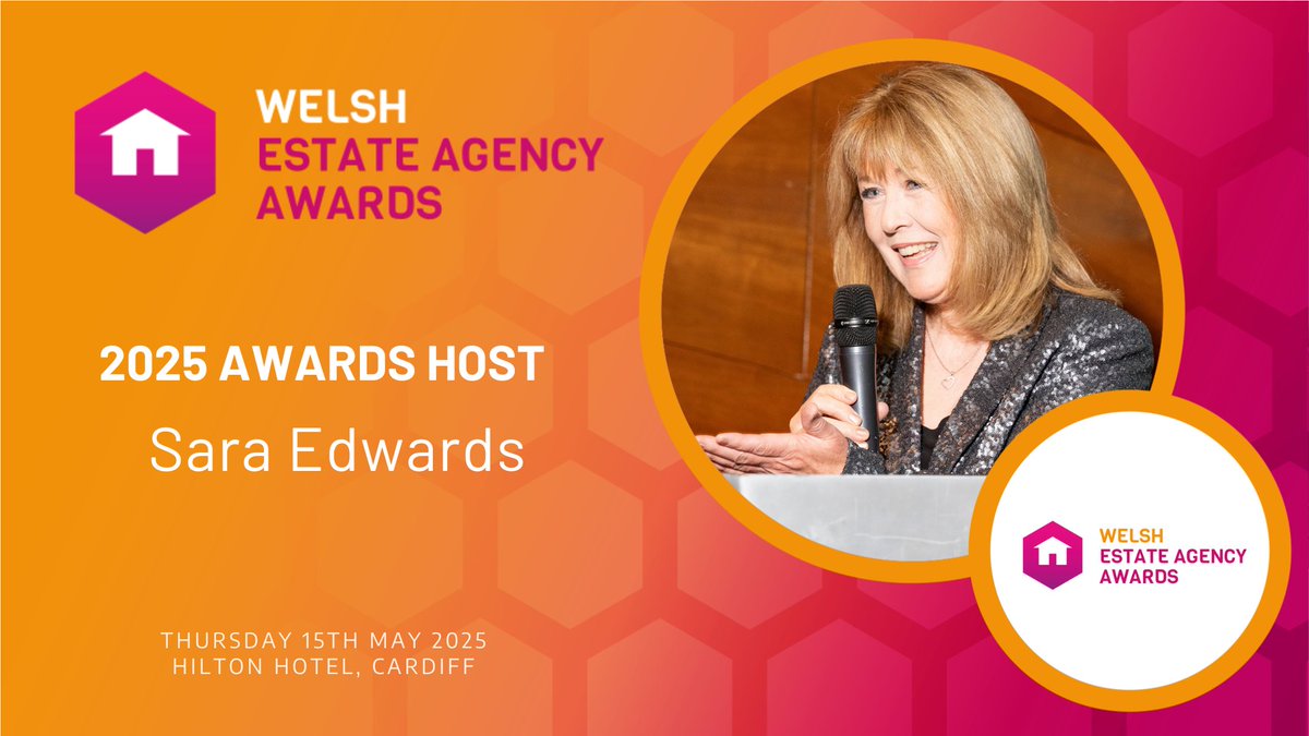 The Welsh Estate Agency Awards is delighted to announce one of Welsh television and radio's most popular presenters - Sara Edwards as the host for the inaugural Welsh Estate Agency Awards.

To find out more go to: weaa.co.uk