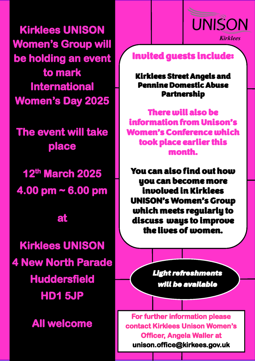 UNISON Kirklees tweet media