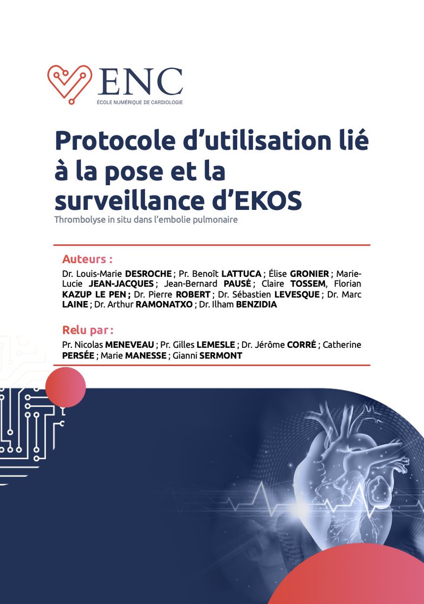 EcoleNumCardio's tweet photo. 🚀 NOUVEAU : L’outil ENC sur EKOS® mis à jour !
📌 Accédez au protocole ici 👉 https://t.co/nGzI7RUKJ0

✅ Un guide pour optimiser la prise en charge percutanée de l’embolie pulmonaire.
📽 Vidéo explicative 👉 https://t.co/Xf3L9UP1RT
🔄 Partagez pour aider la communauté cardio ! https://t.co/iNQGwyLc3T