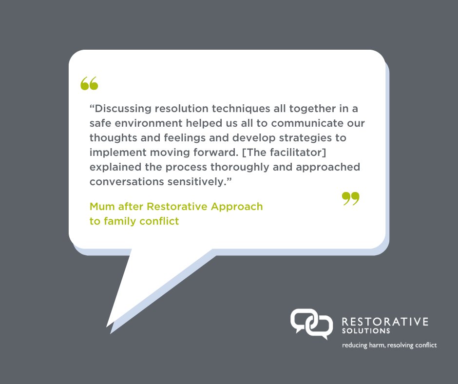Restorative meetings can also be helpful for families who may be struggling with conflict at home.

This gives everyone the opportunity to speak about the impact a of the conflict and discuss how to move forward.

Find out more: loom.ly/MZywrsU
