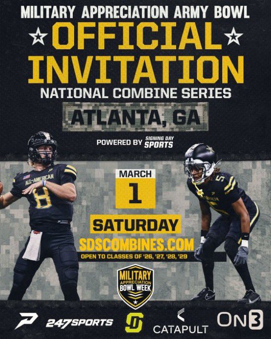 Jaidyn Briskey| OPTY| 2x first team all conferece (@jaidyn_briskey) on Twitter photo I appreciate the invite to the national army bowl combine <a href="/GWUCoachPinnix/">Darius Pinnix Jr</a> <a href="/grimm_coach/">Coach Grimm</a> @CavsFB1 <a href="/Coach_JVinson/">Coach Vinson</a> <a href="/Coach2J/">Coach Garett Tujague</a> <a href="/JoelBryantHSOT/">Joel Bryant - HighSchoolOT 🏈</a> <a href="/USArmyBowl/">Military Appreciation Bowl Week</a> I appreciate the invite to the national army bowl combine <a href="/GWUCoachPinnix/">Darius Pinnix Jr</a> <a href="/grimm_coach/">Coach Grimm</a> @CavsFB1 <a href="/Coach_JVinson/">Coach Vinson</a> <a href="/Coach2J/">Coach Garett Tujague</a> <a href="/JoelBryantHSOT/">Joel Bryant - HighSchoolOT 🏈</a> <a href="/USArmyBowl/">Military Appreciation Bowl Week</a>