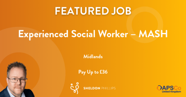 Sheld_Phillips's tweet photo. New Job! Experienced Social Worker – MASH, Pay Up to £36 per hour - #Midlands. https://t.co/R8Y7iwIv5b