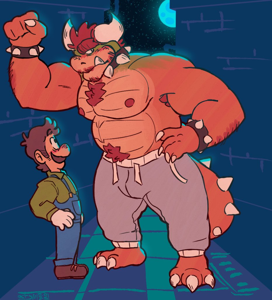 You’re uh… big.
#bowser #bowuigi #Luigi #bowserfanart #furry