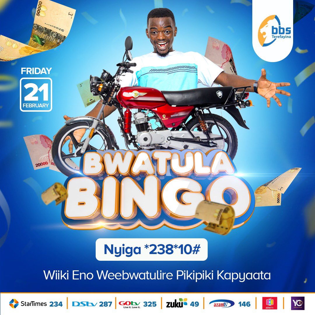 SsembatyaVince7's tweet photo. โWow! I canโt believe itโI just won a brand-new motorcycle and cash in the Bwatula Bingo draw! This is truly a life-changing moment for me, and Iโm beyond grateful to BBS Terefayina for this amazing opportunity.#bbstv
If youโre not yet playing, youโre missing out! Dial *238*10# https://t.co/GJxpg58D2K