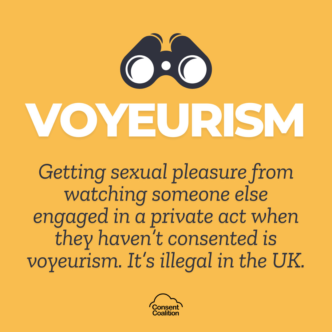 It might seem harmless or like a bit of fun, but spying on someone else for your own pleasure when they are not aware takes away their right to privacy.

It's voyeurism and it's a crime that can carry a two-year prison sentence.