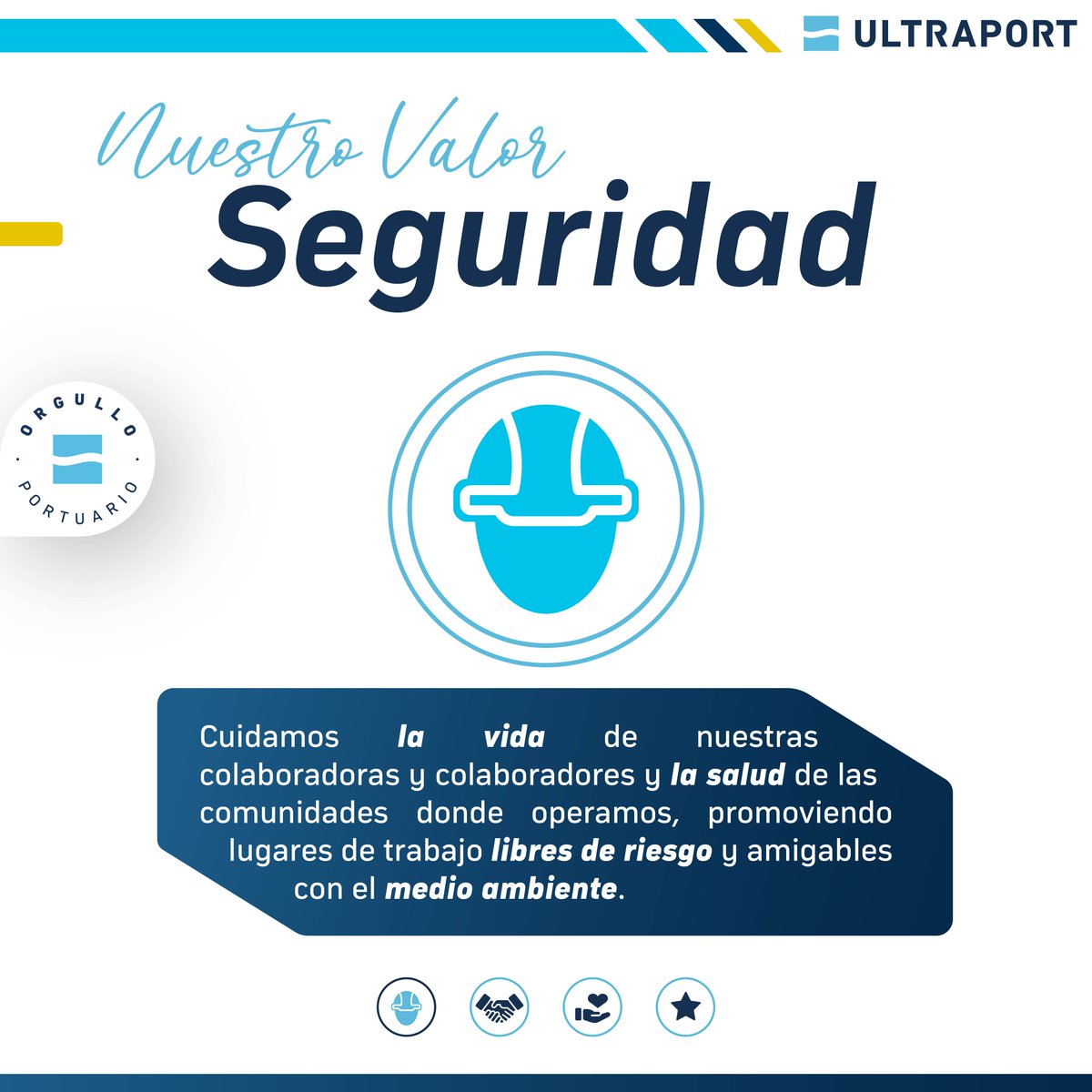 Ultraport_Chile's tweet image. 🛡️ En Ultraport, la seguridad es nuestra prioridad. Nuestro valor Seguridad nos compromete a garantizar un entorno de trabajo donde cada colaborador y colaboradora pueda desempeñar su labor con tranquilidad y confianza. #SeguridadUltraport